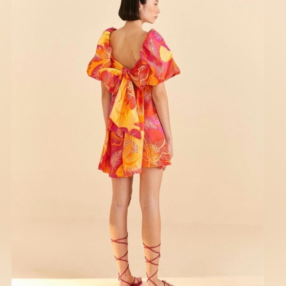 Farm Rio Summer Garden Ombre Mini Dress - Picture 3 of 7